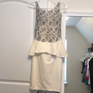 Bebe dress black/off white